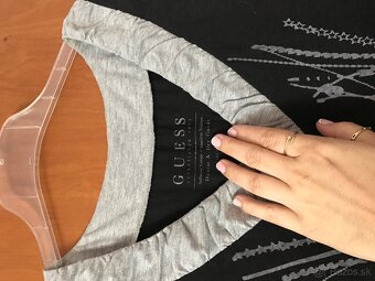 GUESS originál black damske saty L - 7