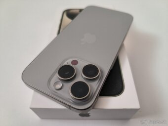 apple iphone 15 PRO 256gb Natural Titanium / Batéria 89% - 7