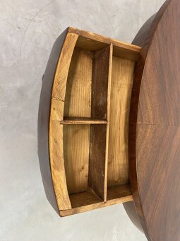Oválny solitérový stolík v štýle Biedermeier 19 storočie - 7