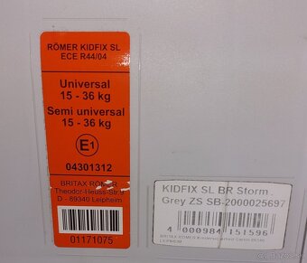 Autosedacka Britax Römer Kidfix SL s ISOFIXom - 7