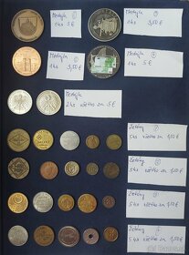 Zbierka medailí a VÝROČNÉ dvojeurových mincí + žetóny - 7