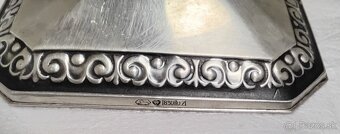 Stary strieborný svietnik - 7