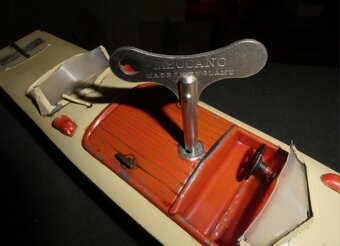 Meccano plechový čln RACER III plechová hračka - 7