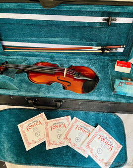 Predám detské nové husle, 1/4 husle model Stradivari Paganin - 7