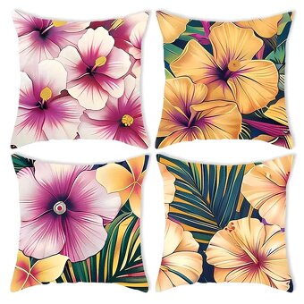 SET-4ks KRASNE OBLIEČKY NA VANKUŠE-45x45cm-NOVE - 7