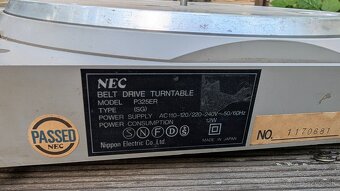Predam HiFi Gramofon NEC325ER na ozivenie - 7