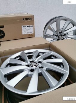 Nové Ronal 7,5X18 ET40 5X112 Škoda Alu disky R18 1216 - 7