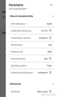 Samsung QLED 50” 4K UHD - 7