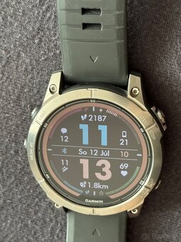 Predám Garmin fenix 7x pro sapphire solar Titanium - 7