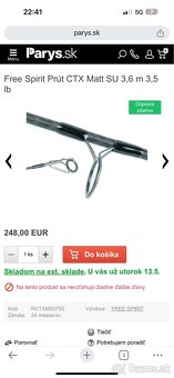 Udice free spirit CTX 3,6m 3,5lb - 7