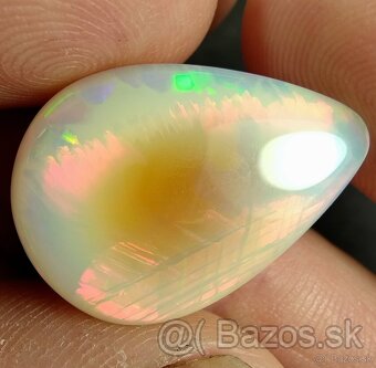 Drahý opál 17,60cts slza WELO ETIOPIA - 7