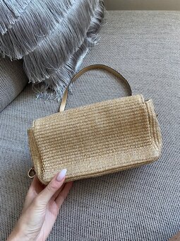 Letní slaměná crossbody kabelka YSL - 7
