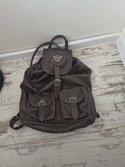 Kožený vintage batoh - 7