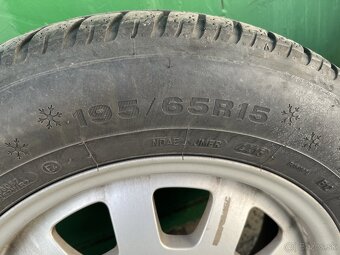Predám zimné pneu 195/65 R15 elektrony Škoda audy - 7