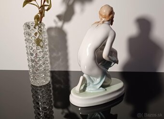 Zsolnay porcelánová značená socha Akt v štýle Art Deco - 7