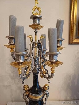 Krbove hodiny Mramor bronz - 7