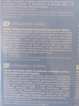 Parný sterilizátor so sušičkou Chicco - 7