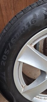Predam hlinikove disky dezent 5x112 r16 aj s pneu 205/60r16 - 7