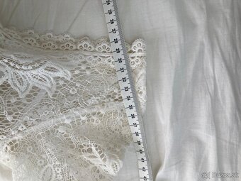 Ivory šaty z francúzskej čipky - 7