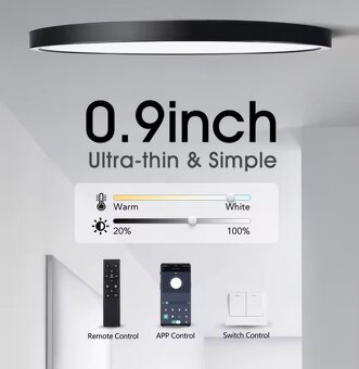 Tenučké Stropné Svietidlo MARPOU 24W/38W - 23cm/40cm - 7