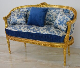 Zámecký salon - sedací souprava - 4 části - 7