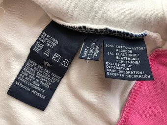 TOMMY HILFIGER - dámsky/dievčenský ružový bavlnený svetrík - 7