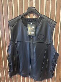 Kožená bunda a vesta Harley davidson - 7