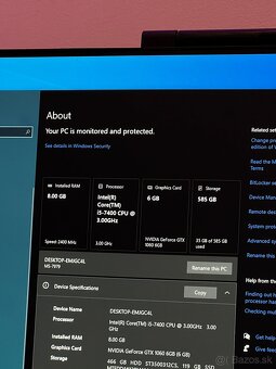 Herný počítač (Core i5 / Gtx 1060 6Gb - 7