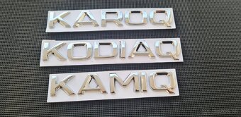 ŠKODA nápisy ČIERNE / CHROMOVE - 7