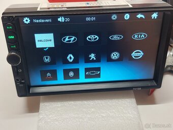 2DIN AUTORADIO -7" Dotykové-4x60W - /BT/USB/SD/AUX - MENU C - 7