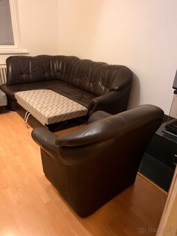 Koženný rozkladací gauč - 7