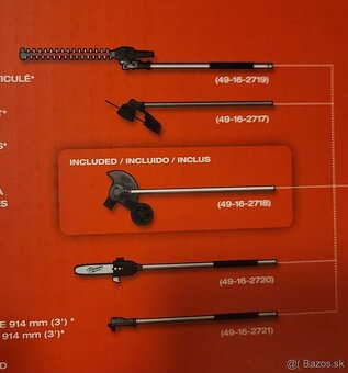 Milwaukee M18 FOPH nádstavce na krovinorez - 7
