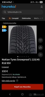Nove Zimne pneumatiky 225/45 r18 Nokian dot2024 - 7
