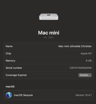 Apple Mac mini M1 256 GB - 8GB + Magic Keyboard - 7