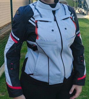 Dámska moto bunda CLOVER HYPERBLADE WP black/grey - 7