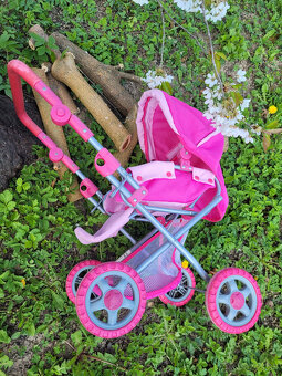 ruzovy stvorkolesovy kocik pre babiky - 7