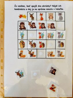 Aktivity pre deti, Montessori, suchý zips, laminované - 7