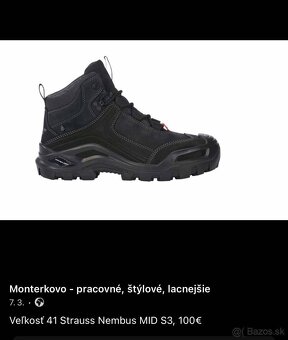Veľkosť 41, MIX, kvalitné pracovné topánky, TOP - 7