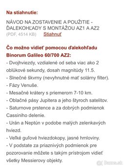 Hvezdársky ďalekohľad / teleskop - 7