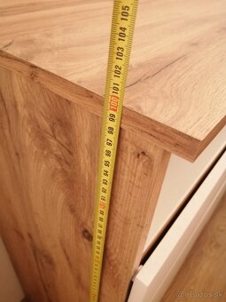 Komoda dub wotan/biela 190cm - 7
