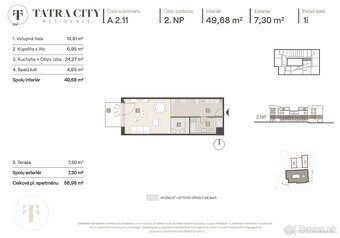 Veľký 1-izbový byt s terasou, 57m² - 7