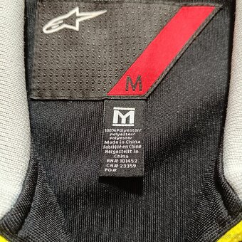 Alpinestars motorkárska mikina na zips čierna sivá motorka M - 7