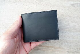 Kožená peňaženka - čierna W-02BK - 7