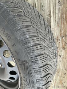 4ks Conti TS860 195/65 R16 +plechy orig VW golf 5 - 7