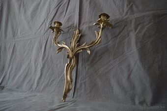 Mosadzné nástenné svietniky - 7