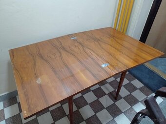 Rozkladací retro stôl, stolík - 7