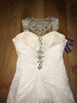 damske nove luxusne svadobne saty s krystalmi - 7