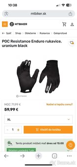 Poc resistance enduro gloves uranium black - 7