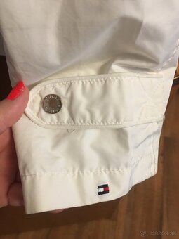 TOMMY HILFIGER originál snehobiela/damska bundicka L - 7