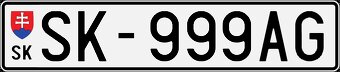 ŠPZ / EČV typ 1/101 (1997-2004) - SK (Svidník) - 7